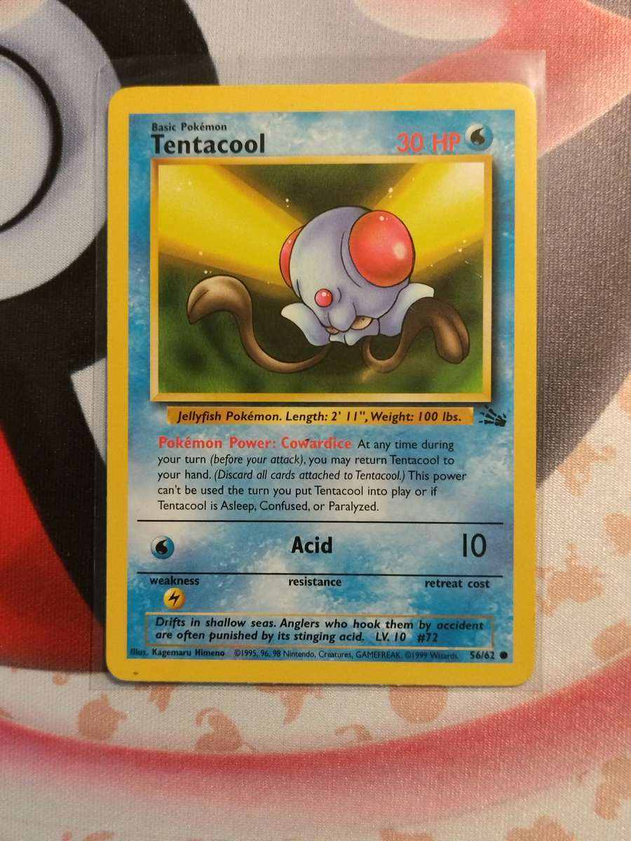 Pokemon Trading Card Game - Tentacool #56 Pokemon Fossil  (7)