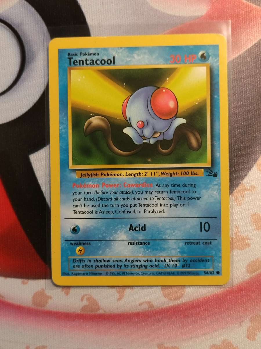 Pokemon Trading Card Game - Tentacool #56 Pokemon Fossil  (5)
