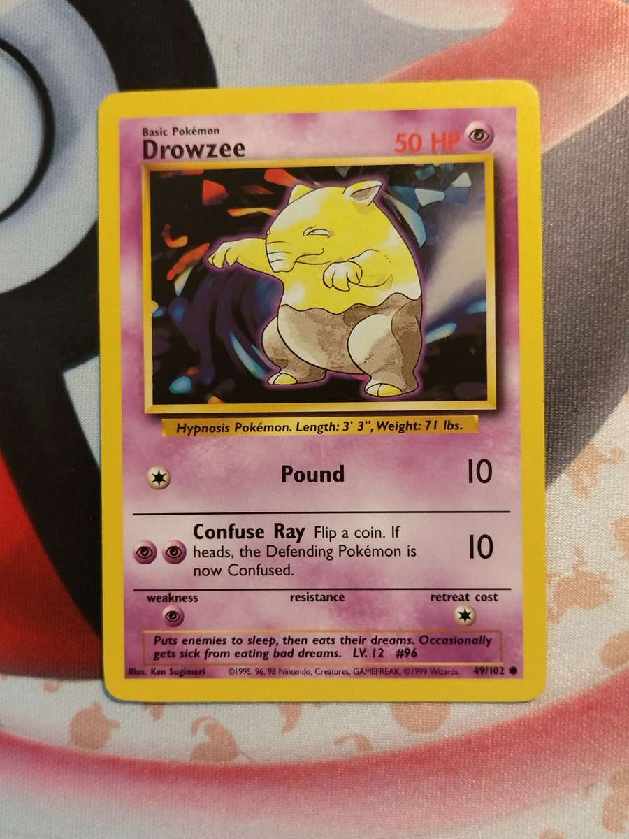 Pokemon Trading Card Game - Drowzee #49 Pokemon Base Set (2)