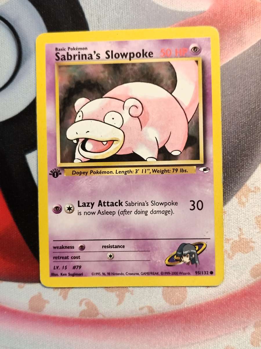 Pokemon Trading Card Game - Sabrina's Slowpoke [1st Edition] #95 Pokemon Gym Heroes
