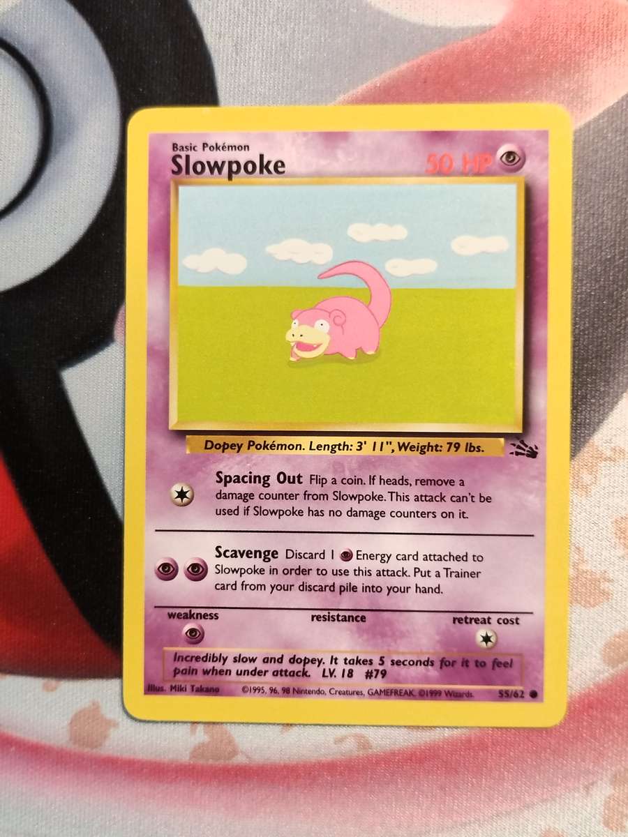 Pokemon Trading Card Game - Slowpoke #55 Pokemon Fossil (1)