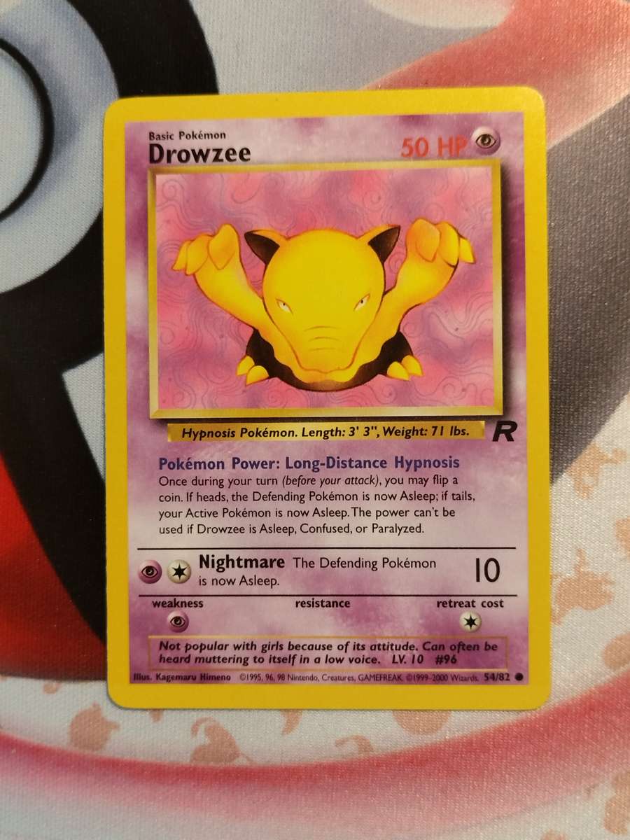 Pokemon Trading Card Game - Drowzee #54 Pokemon Team Rocket