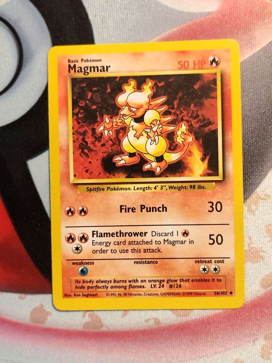Pokemon Trading Card Game - Magmar #36 Pokemon Base Set