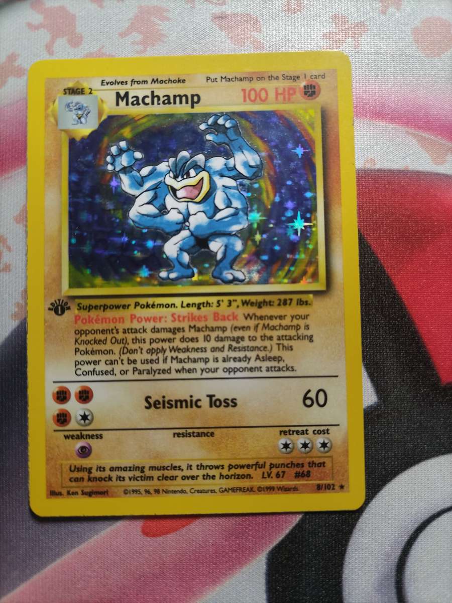 Pokemon Trading Card Game - Machamp [1st Edition] #8 Pokemon Base Set