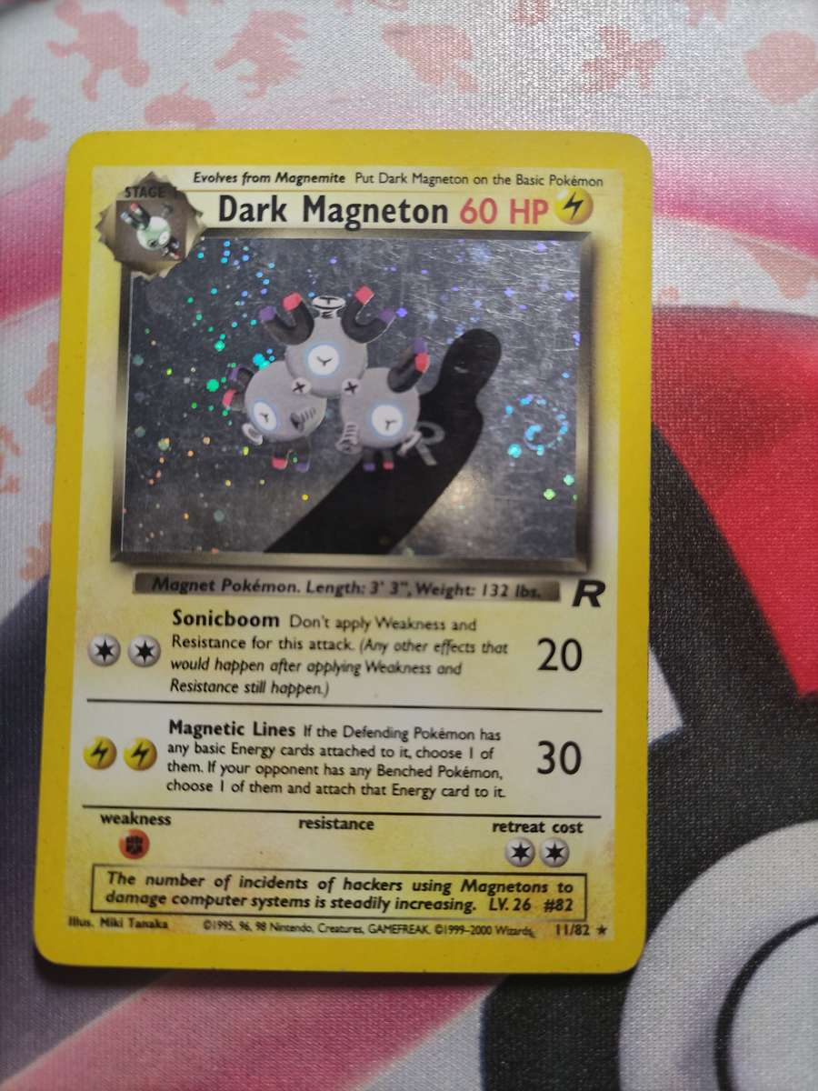 Pokemon Trading Card Game - Dark Magneton TCG 11/82 Team Rocket Holo Rare
