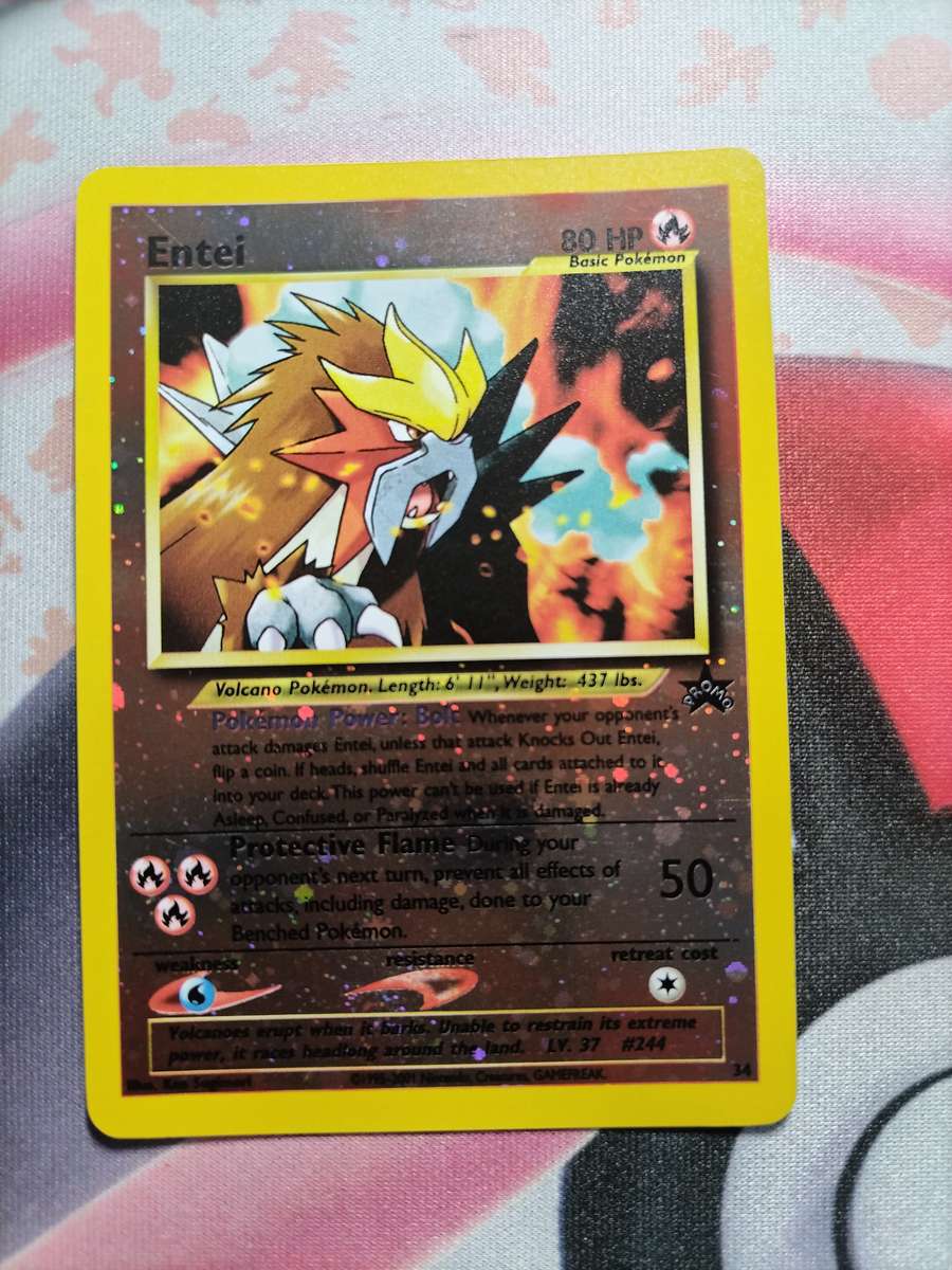 Pokemon Trading Card Game - Entei 34/53 Wotc Promo Reverse Holo