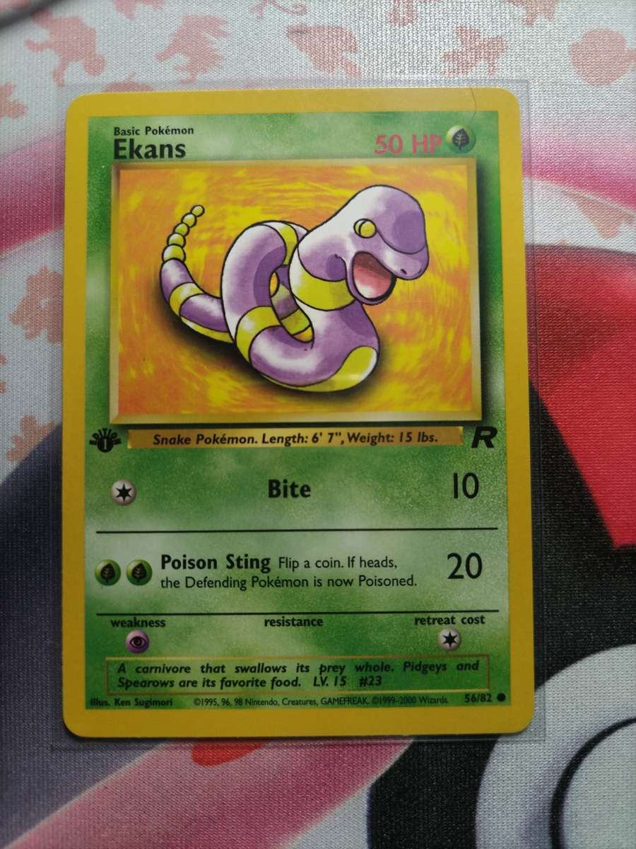 Pokemon Trading Card Game - Ekans [1st Edition] #56 Pokemon Team Rocket