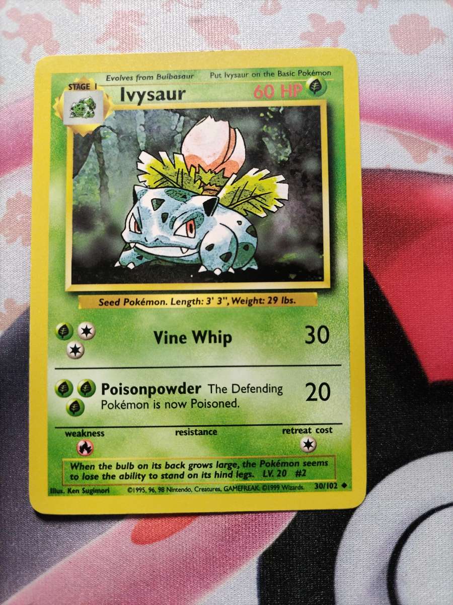 Pokemon Trading Card Game - Ivysaur #30 Pokemon Base Set