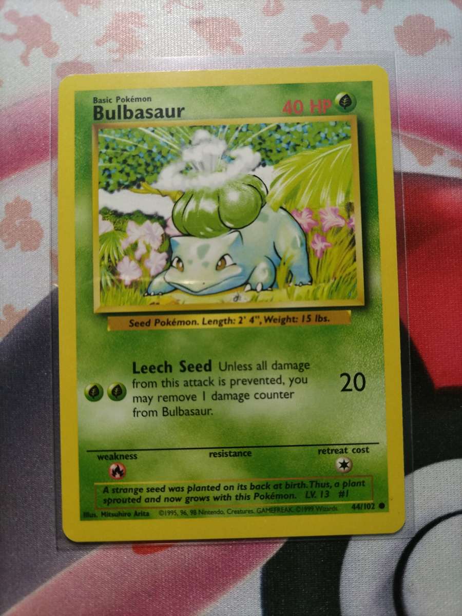 Pokemon Trading Card Game - Bulbasaur #44 Pokemon Base Set - 6