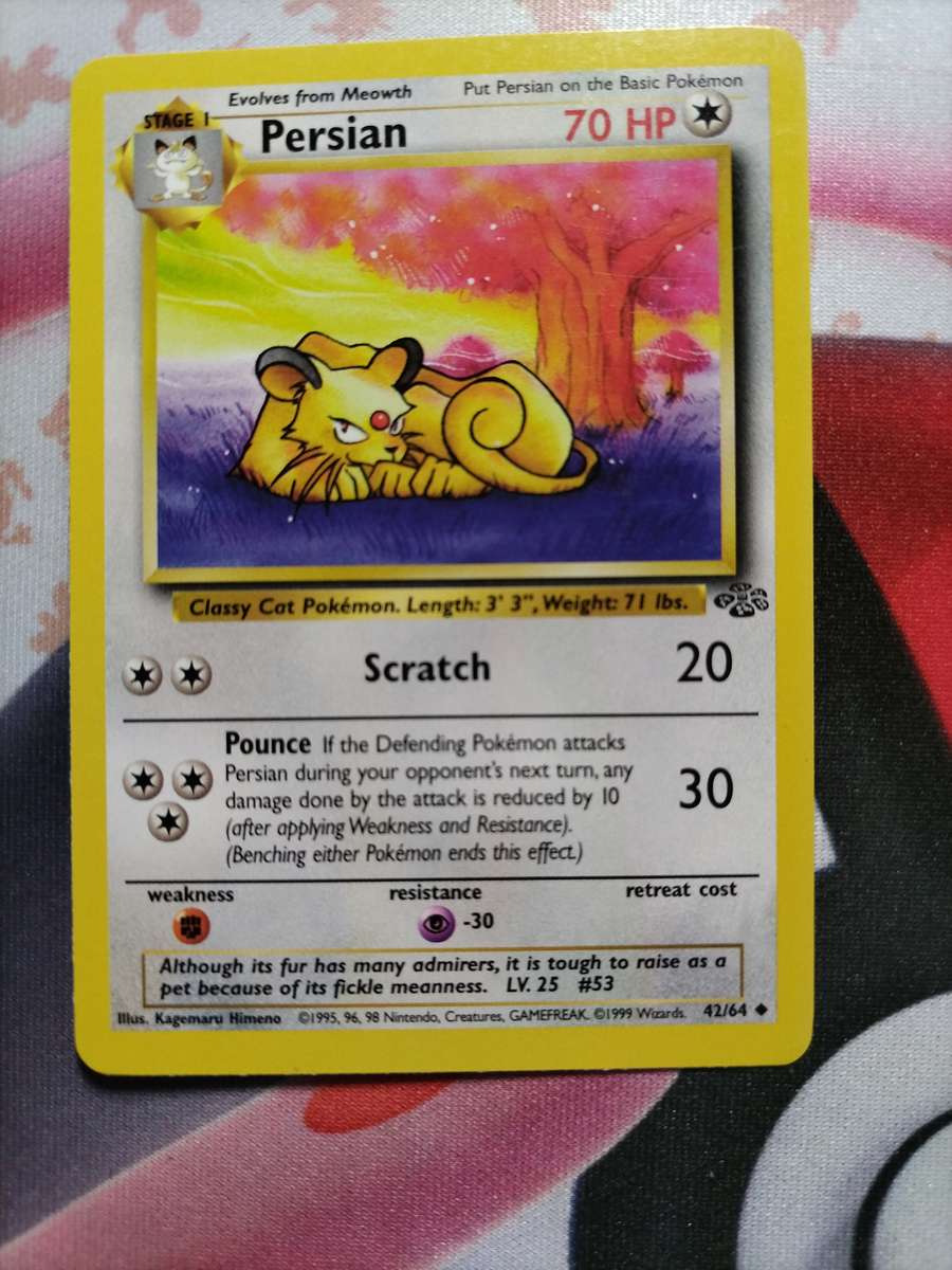 Pokemon Trading Card Game - Persian #42 Pokemon Jungle