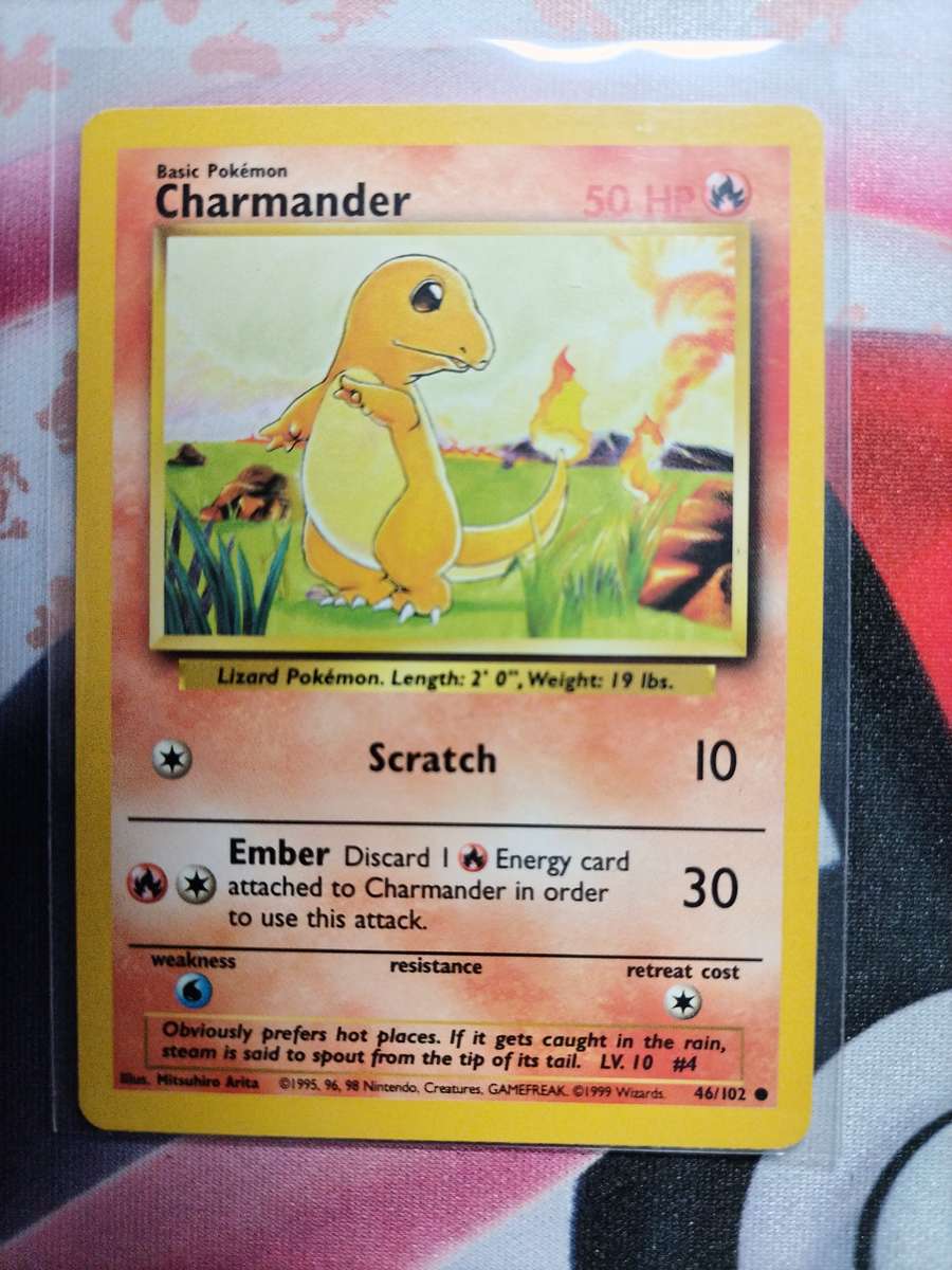 Pokemon Trading Card Game - Charmander #46 Pokemon Base Set - 4