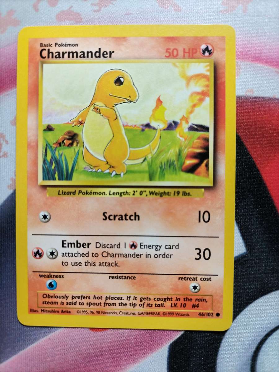 Pokemon Trading Card Game - Charmander #46 Pokemon Base Set - 3