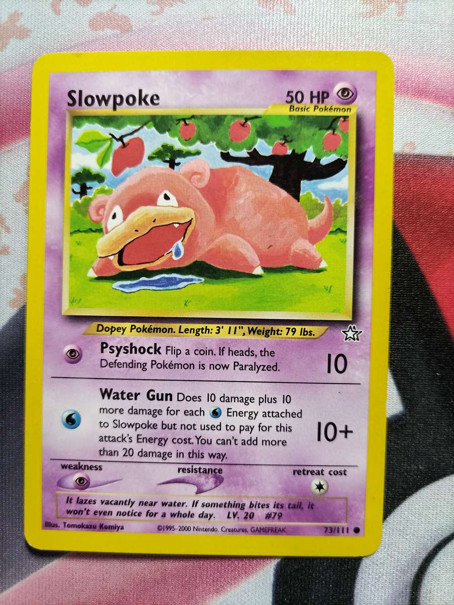 Pokemon Trading Card Game -  Slowpoke #73 Pokemon Neo Genesis
