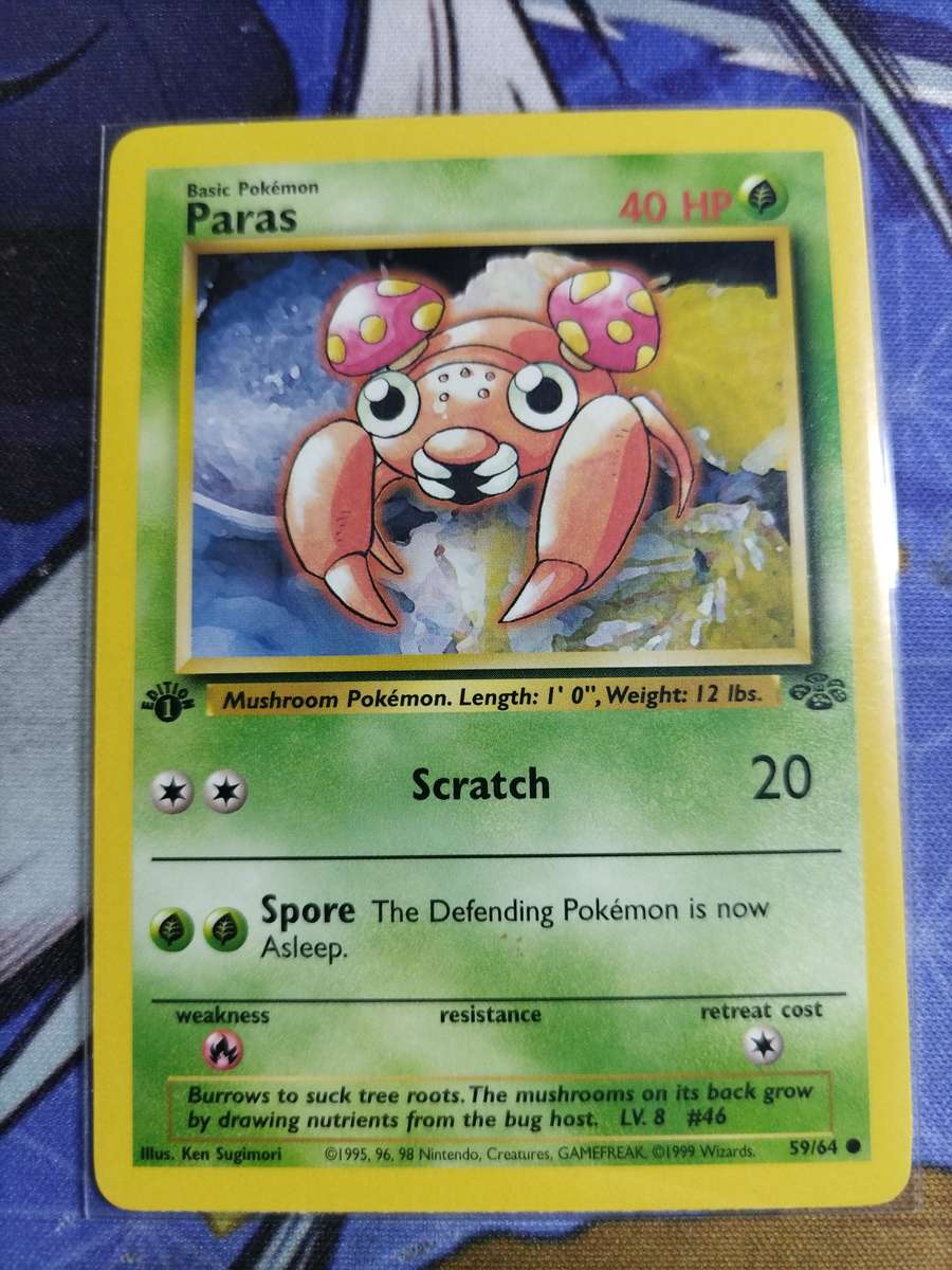 Pokemon Trading Card Game - Paras [1st Edition] #59 Pokemon Jungle