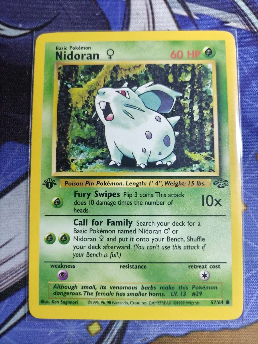 Pokemon Trading Card Game - Nidoran [1st Edition] #57 Pokemon Jungle