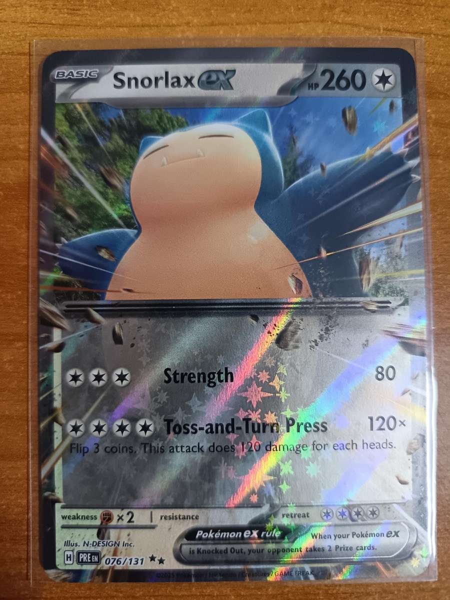 Pokemon Trading Card Game - Snorlax ex - 076/131 - Ultra Rare Scarlet & Violet: Prismatic Evolution