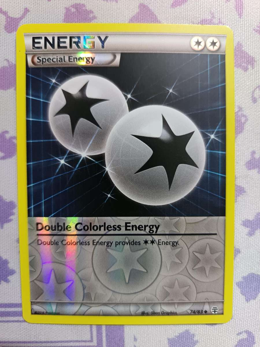 Pokemon Trading Card Game - Double Colorless Energy - 74/83 - Uncommon Reverse Holo Generatio - 2016