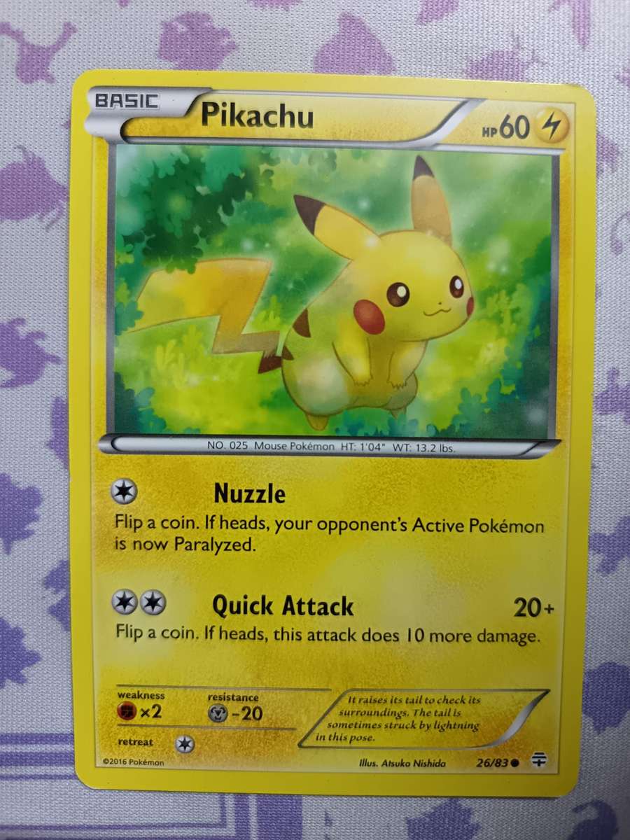 Pokemon Trading Card Game - Pikachu - 26/83 - Common Generations - 2016