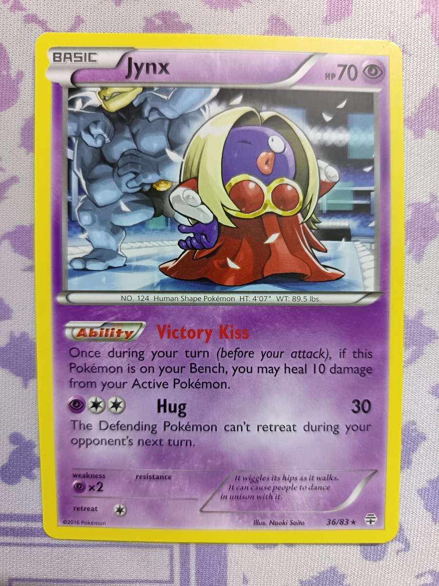 Pokemon Trading Card Game - Jynx - 36/83 - Rare Generations - 2016