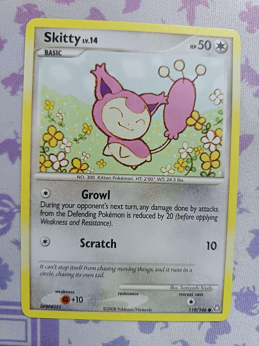 Pokemon Trading Card Game - Skitty - 119/146 - Common Diamond & Pearl: Legends Awakened - 2008