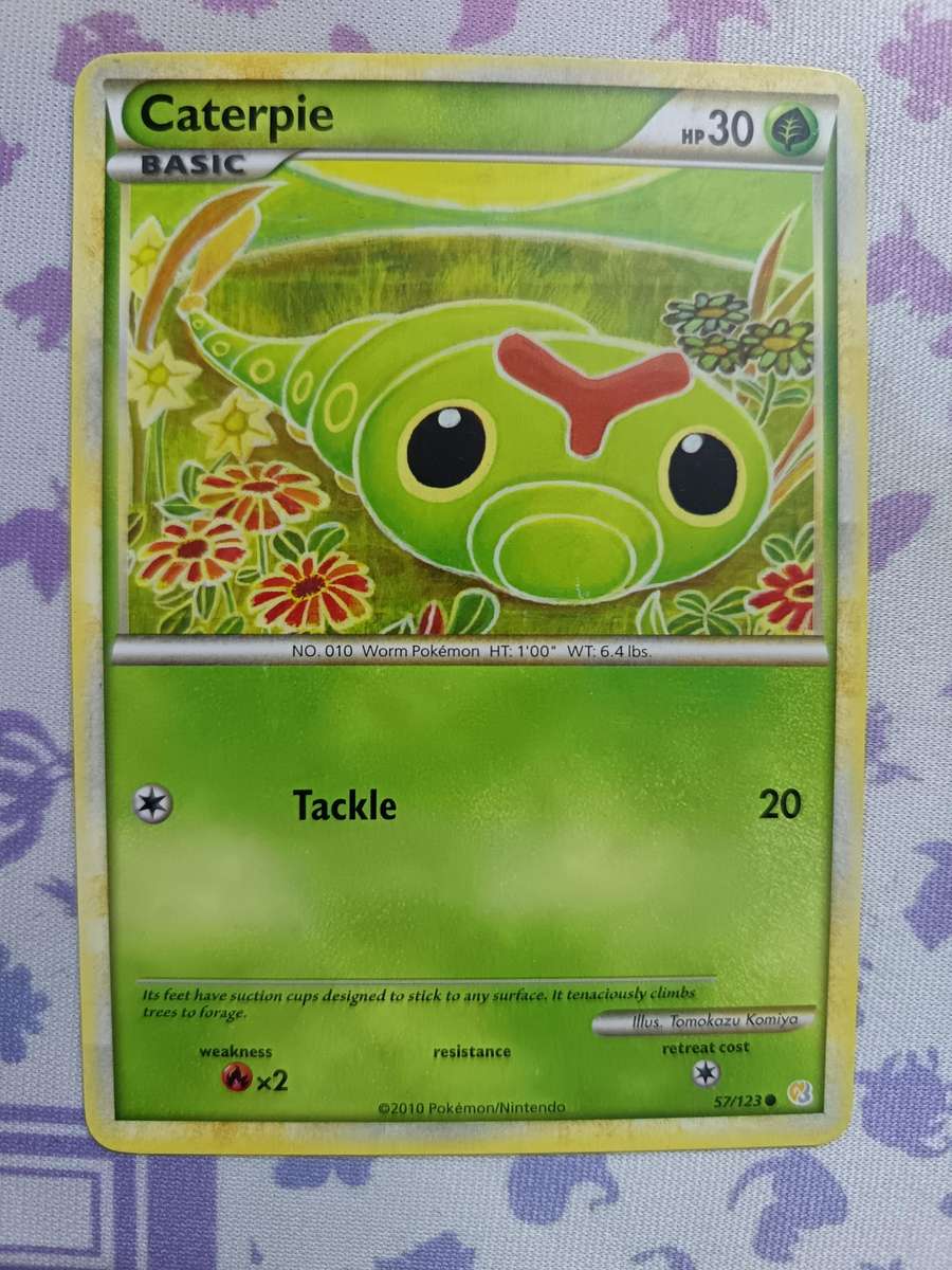 Pokemon Trading Card Game - Caterpie - 57/123 - Common Heart Gold Soul Silver (Base Set) - 2009