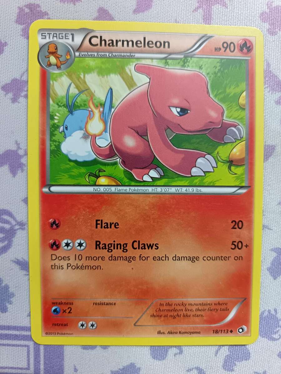 Pokemon Trading Card Game - Charmeleon - 18/113 - Uncommon Legendary Treasures - 2013
