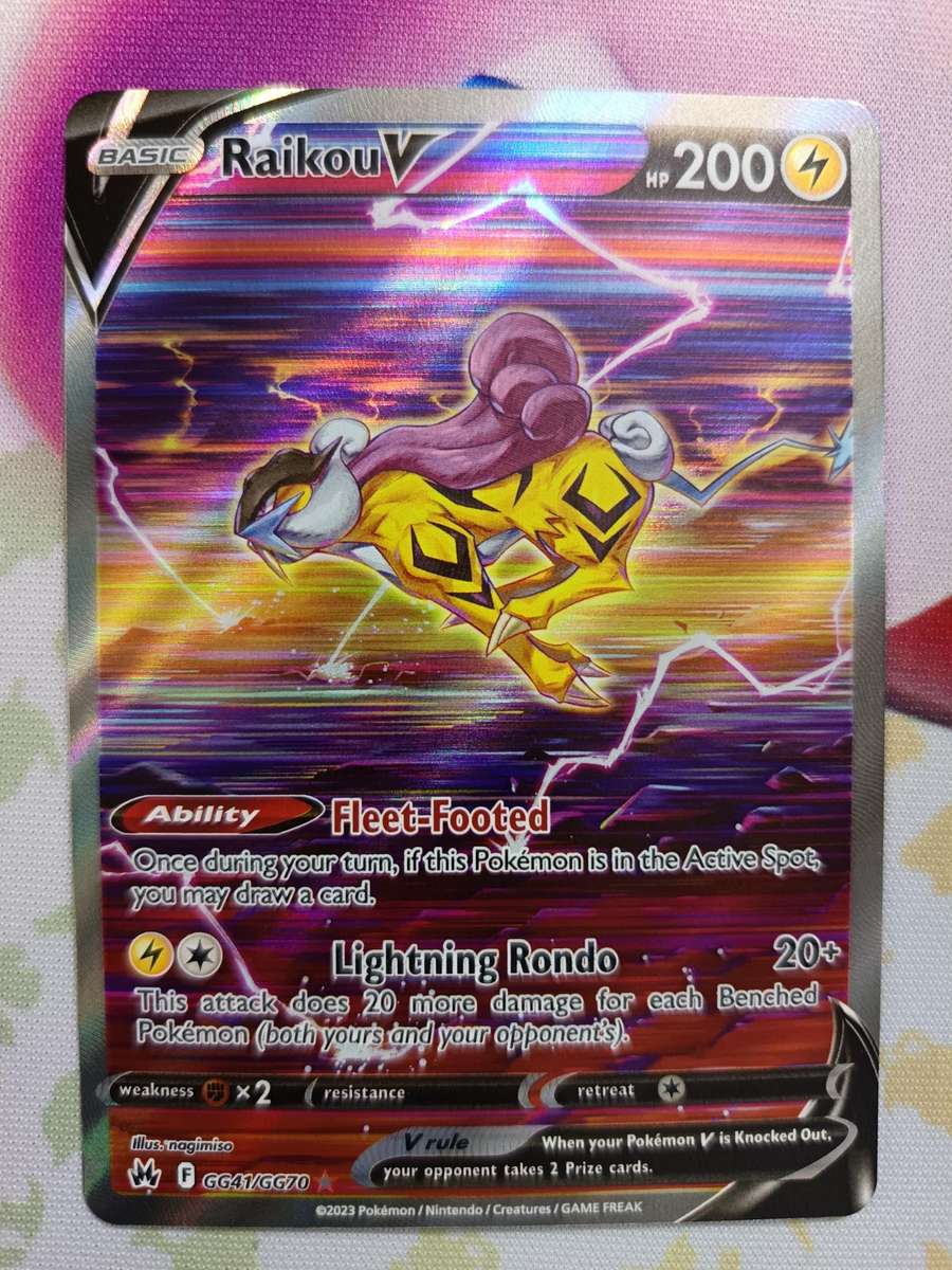 Pokemon Trading Card Game - Raikou V - Crown Zenith: Galarian Gallery (CRZ:GG)
