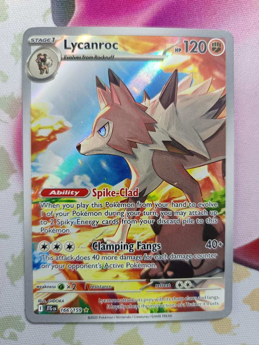 Pokemon Trading Card Game - Lycanroc #166 Pokemon Journey Together