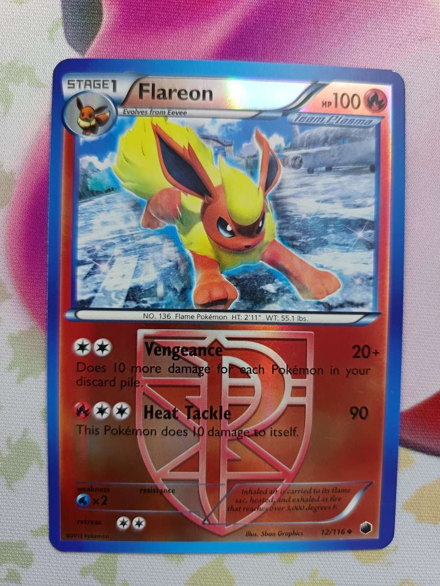 Pokemon Trading Card Game - Flareon [Reverse Holo] #12 Pokemon Plasma Freeze - Reverse holo - 2013