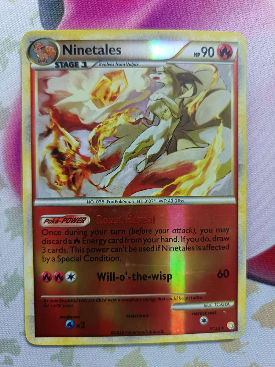 Pokemon Trading Card Game - Ninetales [Reverse Holo] #7 Pokemon HeartGold & SoulSilver - 2010