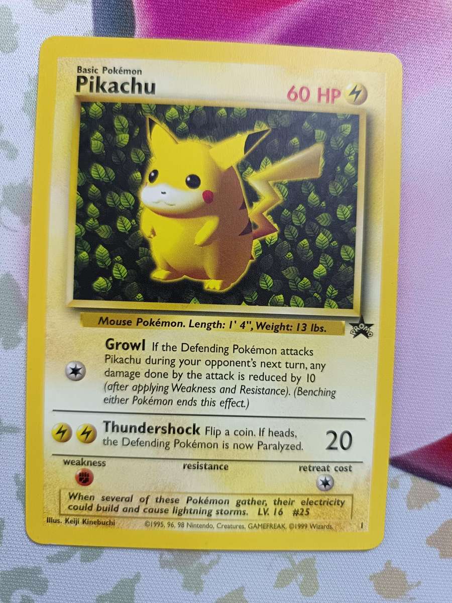 Pokemon Trading Card Game - Pikachu #1 Pokemon Promo - Vintage