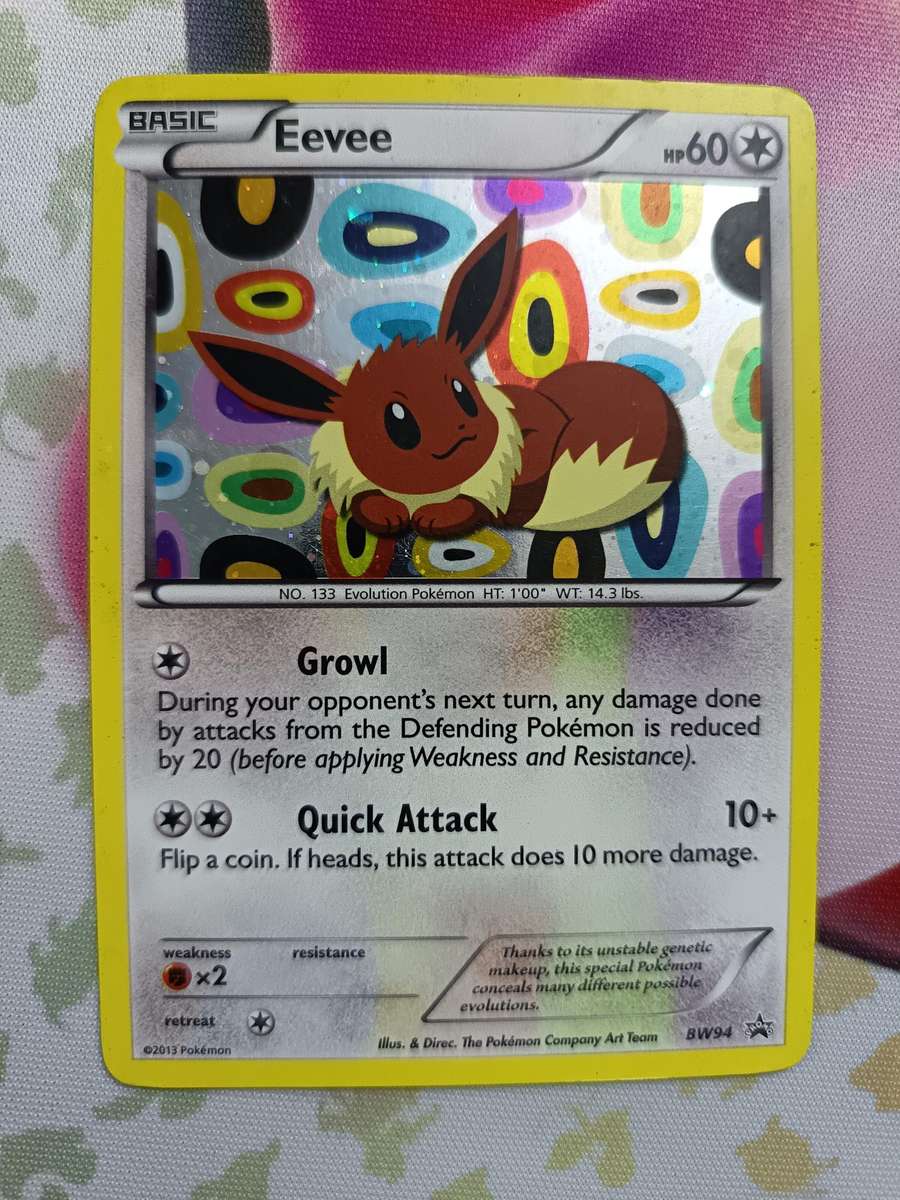 Pokemon Trading Card Game - Eevee #BW94 Pokemon Promo - 2013 - Holo