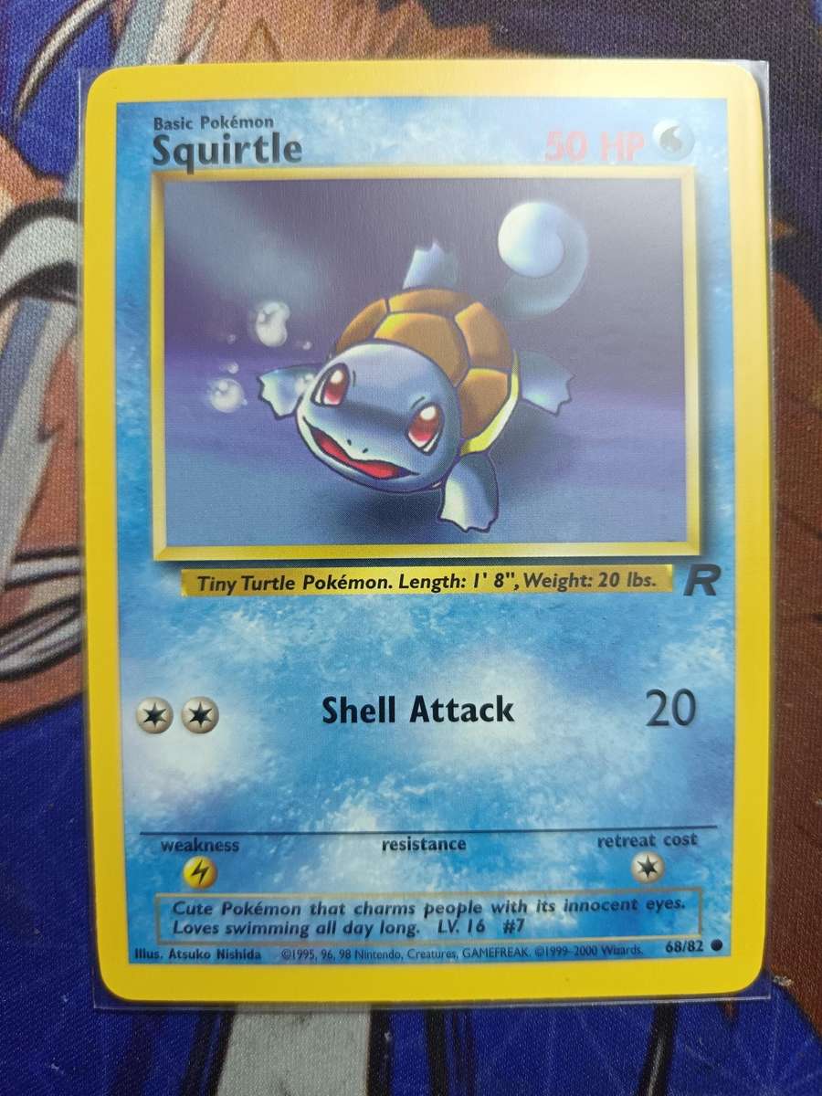 Pokemon Trading Card Game - Squirtle #68 Pokemon Team Rocket - Vintage