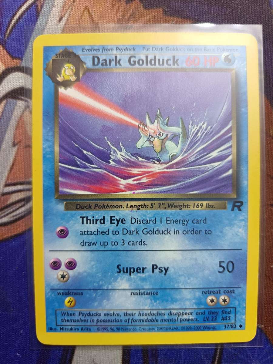 Pokemon Trading Card Game - Dark Golduck #37 Pokemon Team Rocket - Vintage