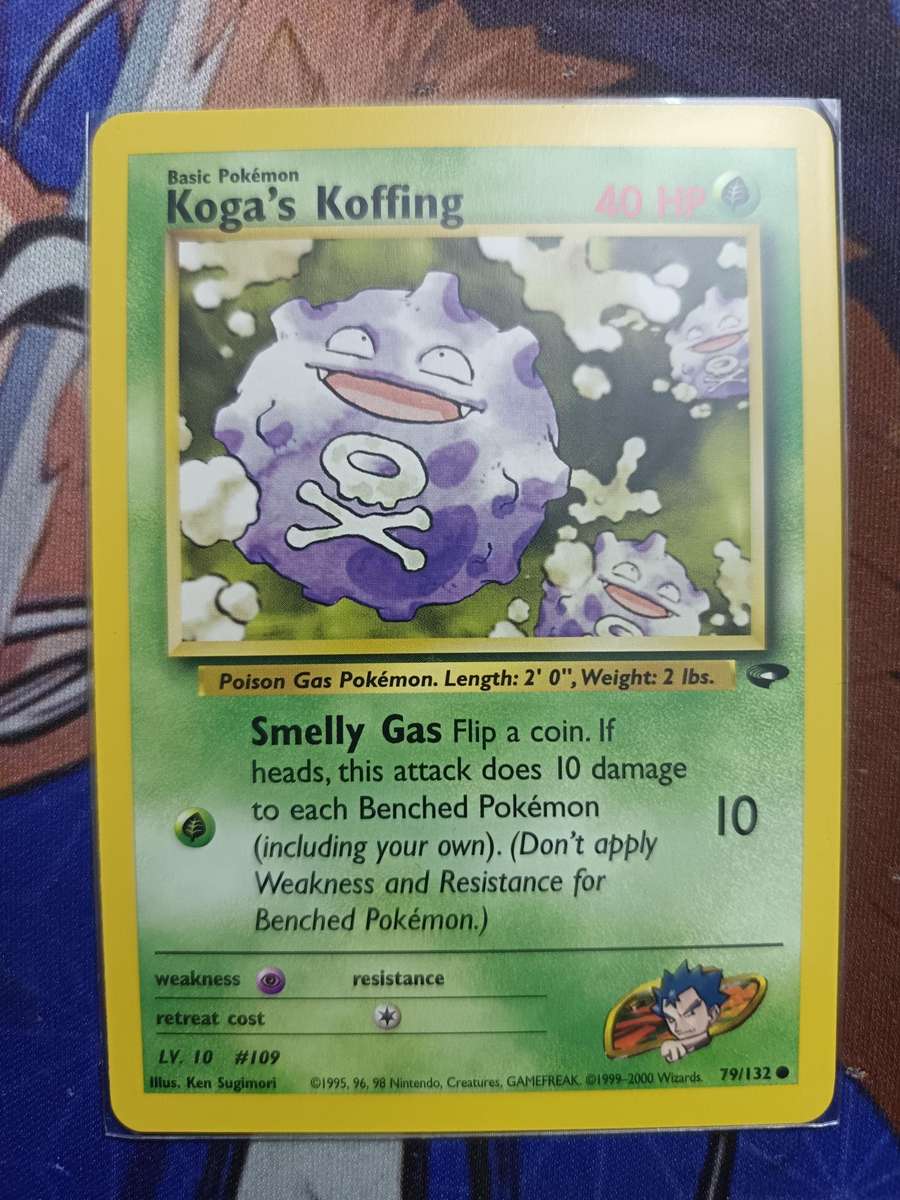 Pokemon Trading Card Game - Koga's Koffing #79 Pokemon Gym Challenge - Vintage