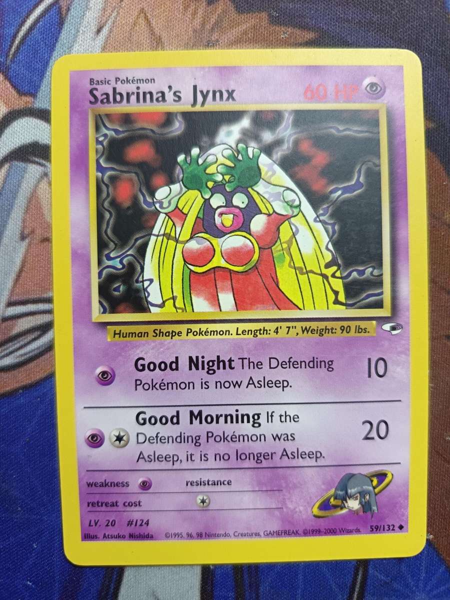 Pokemon Trading Card Game - Sabrina's Jynx #59 Pokemon Gym Heroes - Vintage
