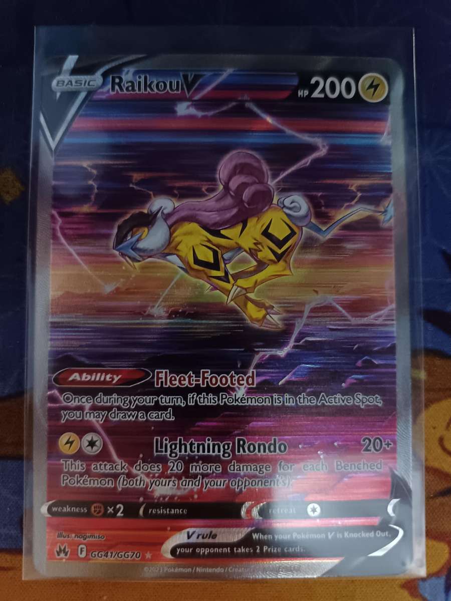 Pokemon Trading Card Game - Raikou V - Crown Zenith: Galarian Gallery (CRZ:GG)