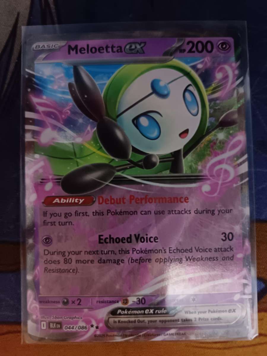 Pokemon Trading Card Game - Meloetta ex - SV: Black Bolt