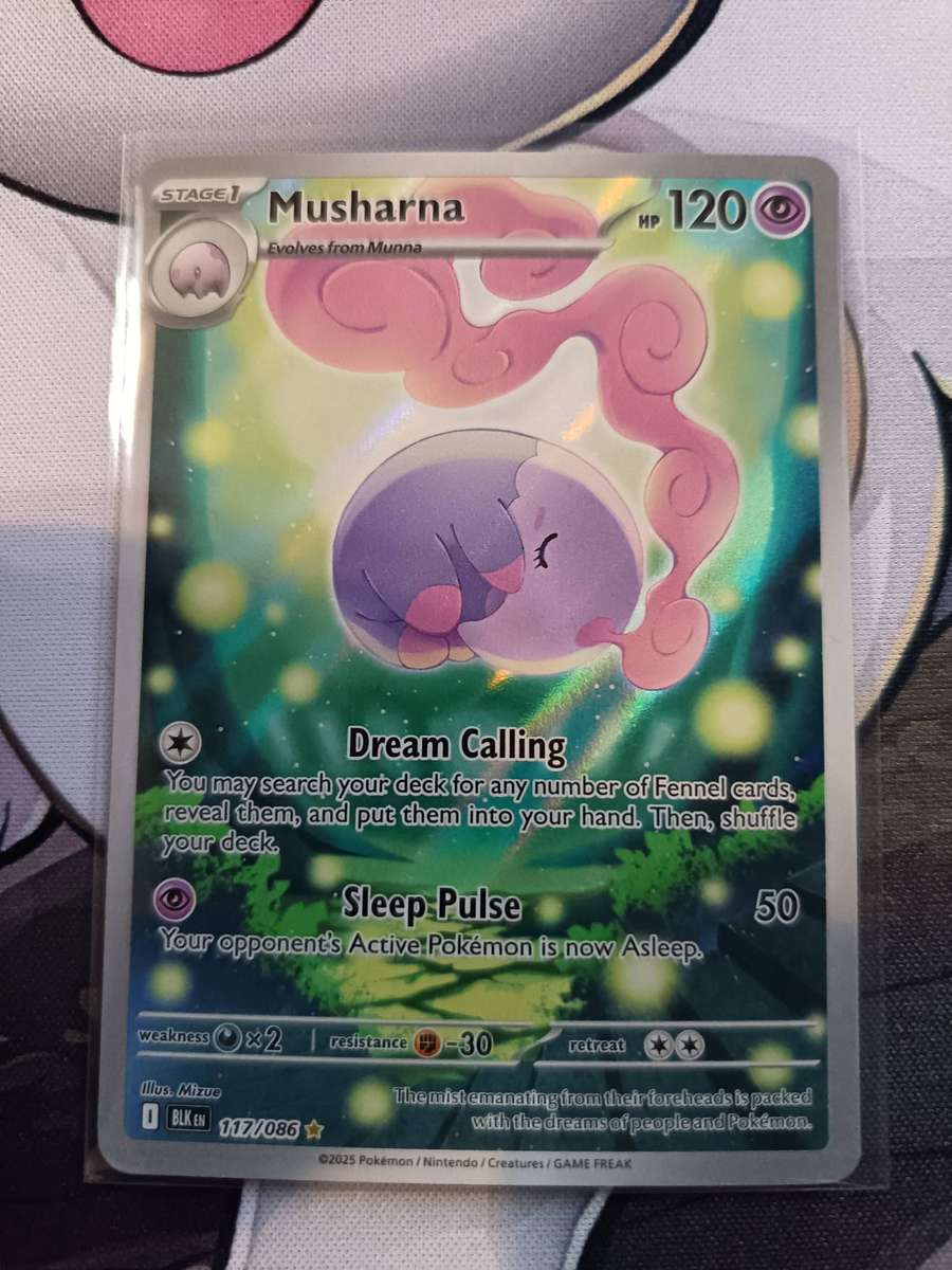 Pokemon Trading Card Game - Musharna - 117/086 - SV: Black Bolt (BLK)