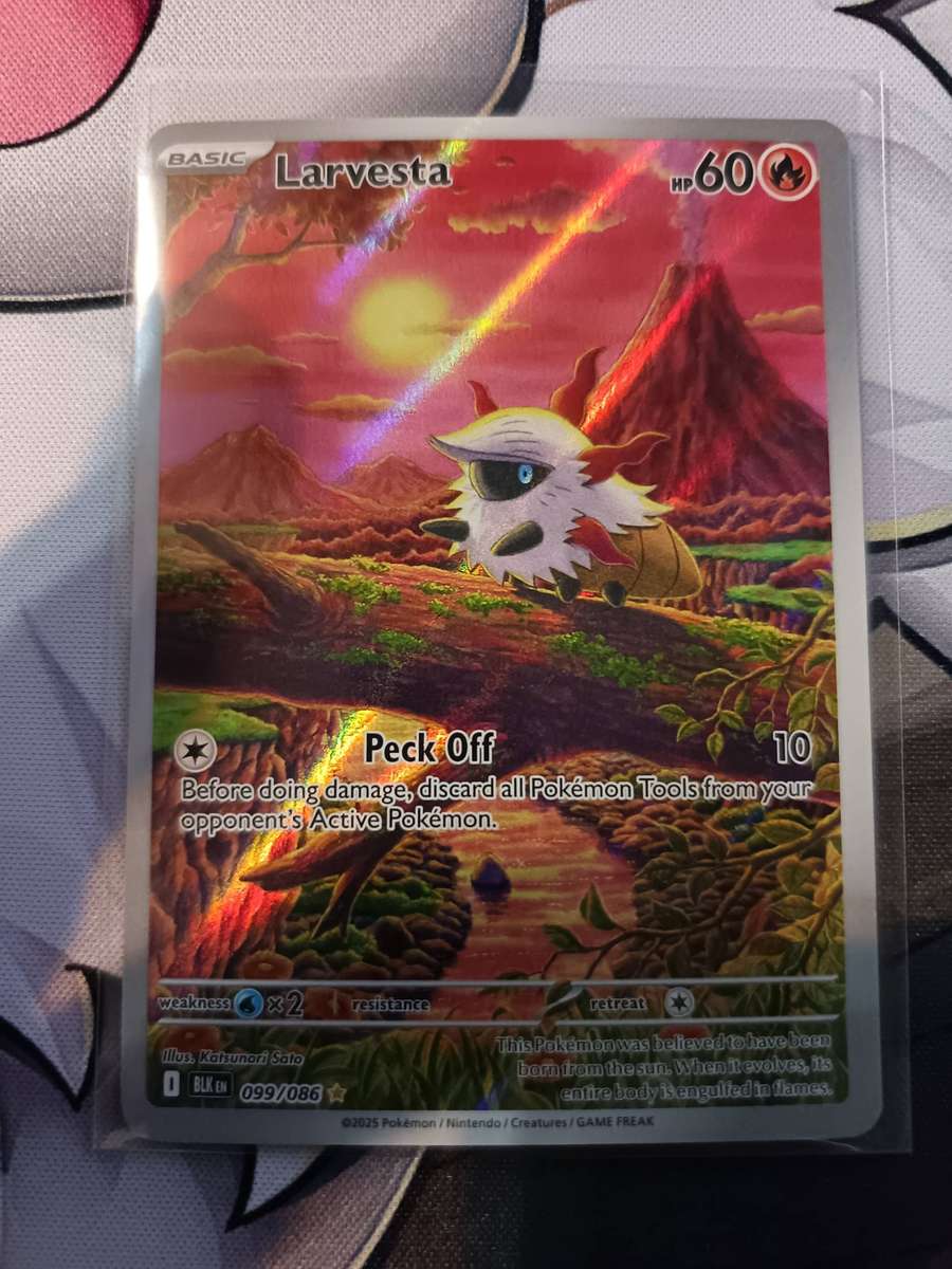 Pokemon Trading Card Game - Larvesta - 099/086 - SV: Black Bolt (BLK)