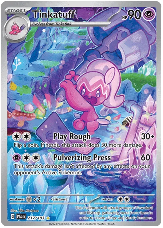 Pokemon Trading Card Game - Tinkatuff Paldea Evolved Illustration Rare 217/193
