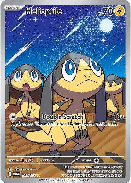 Pokemon Trading Card Game - Helioptile Mega Evolution Illustration Rare143/132 Holofoil