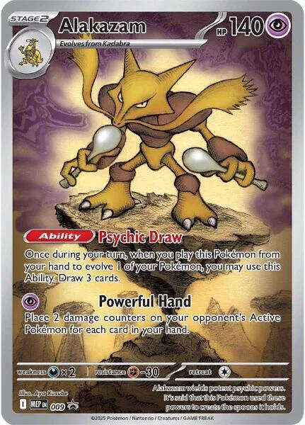 Pokemon Trading Card Game - Alakazam Mega Evolution Promos Promo009 Holofoil