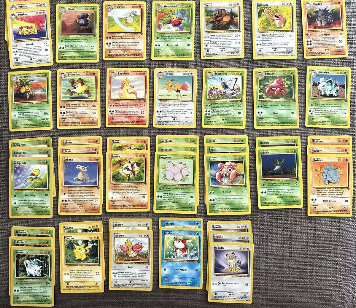 Pokemon Trading Card Game - Vintage bundle of  10 cards (Commons + Uncommons)