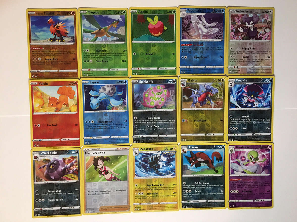 Pokemon Card Lot of 10 Holo Rare + 10 Reverse Holo cards - 20 cards total - from many different eras