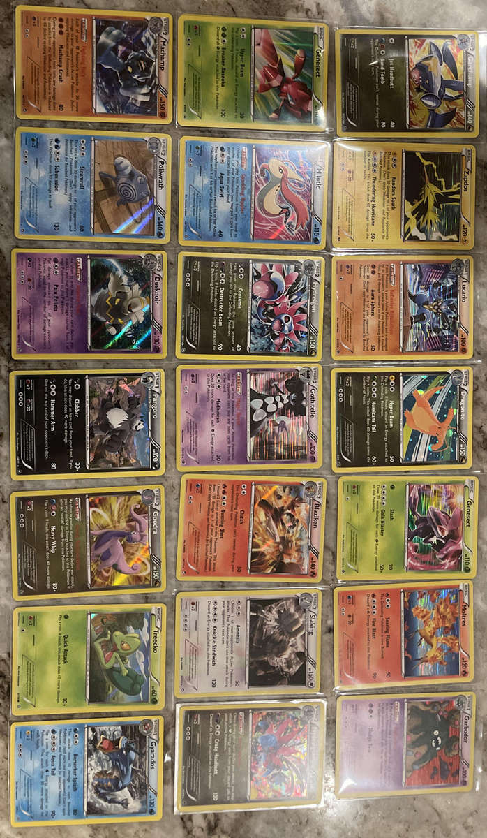 Pokemon Card Lot of 10 Holo Rare + 10 Reverse Holo cards - 20 cards total - from many different eras