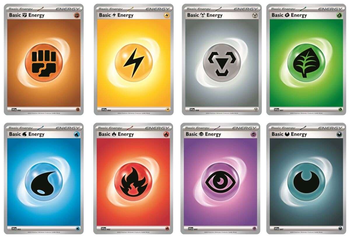 Pokemon Trading Card Game - 120 Pokemon Basic Energy (15 of Each Type)