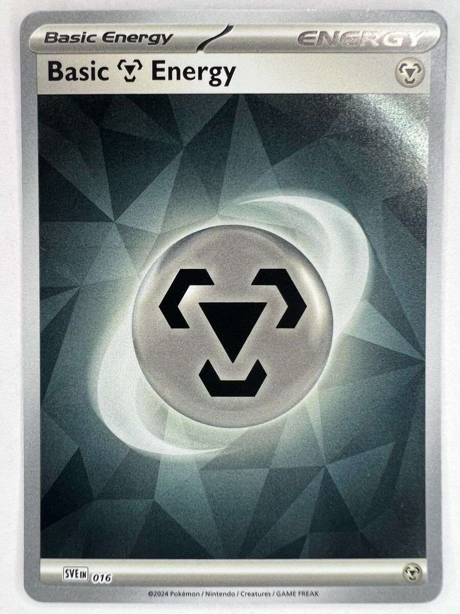 Pokemon Trading Card Game - 2025 Prismatic Evolutions Holo Basic Steel Energy 016