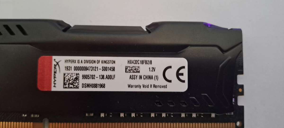 HyperX FURY DDR4 8GB (8GB x 1) 3200MHz RAM