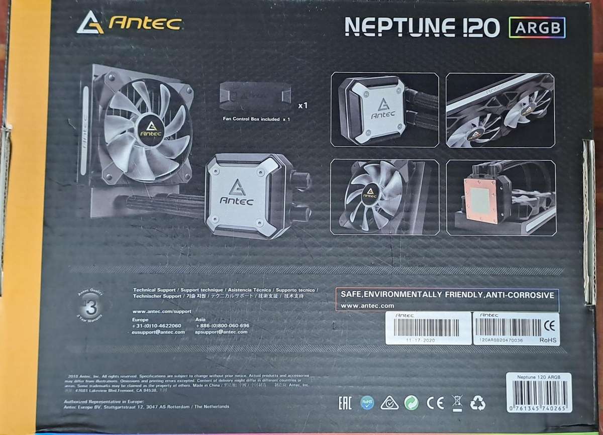 Antec Neptune 120 ARGB All-in-One Liquid Cooler CPU Cooler